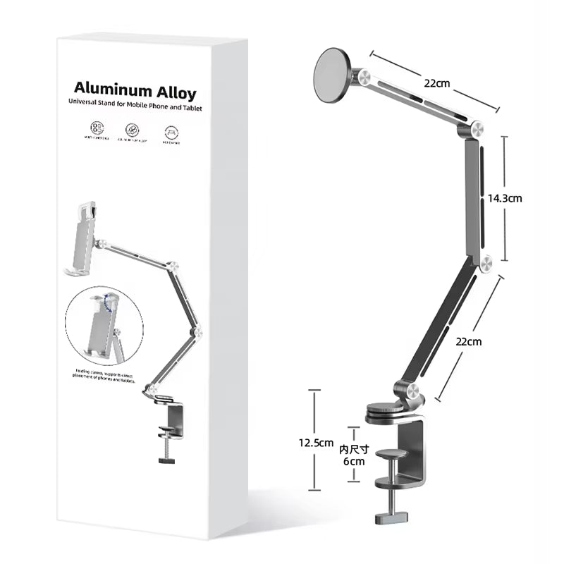 Magnetic Stand Aluminum Alloy 360 Rotation Portable Folding Desktop Magnetic Phone Holder Mount Lazy Phone Tablet Stand for Ipad